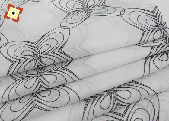 100gsm 100% Polyester Yatak Kumaş Çözgü Örme Dijital Baskı Kimyasal Elyaf Kumaş