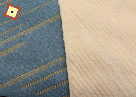 Guangzhou toptan uzatma yastık döşeme örtü kumaş örgü Jacquard Hava katmanı Modal Gri döşeme kumaş