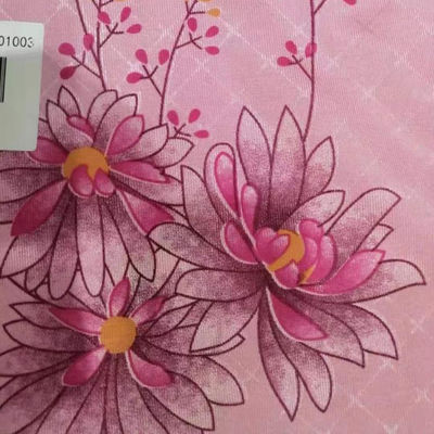 W2.1m Polyester Yatak Kumaşı, 75g / M2 Çiçek Kapitone Kumaş