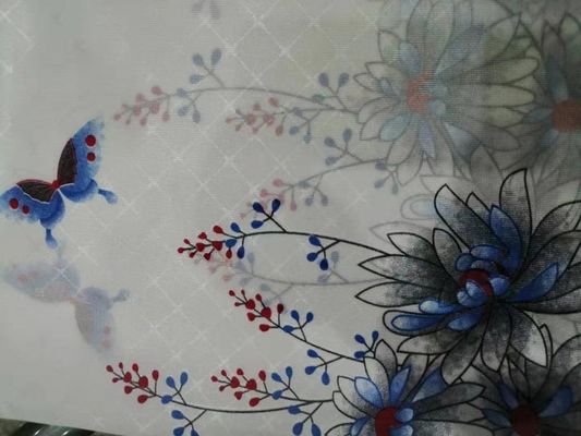 W2.1m Polyester Yatak Kumaşı, 75g / M2 Çiçek Kapitone Kumaş