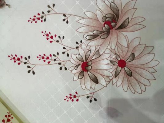 W2.1m Polyester Yatak Kumaşı, 75g / M2 Çiçek Kapitone Kumaş
