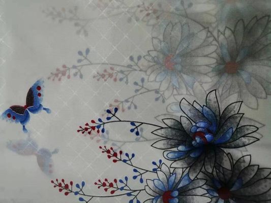 W2.1m Polyester Yatak Kumaşı, 75g / M2 Çiçek Kapitone Kumaş