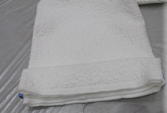 Kabarcık Desenli Saten Polyester 160gsm Dokuma Yatak Kumaş Kırışıklık Korumalı