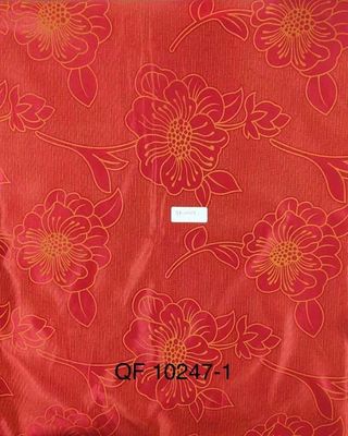 Kırmızı Alt Polyester Yatak Kumaşı 100g/M2 Jakarlı Kapitone 2.3m Genişlik