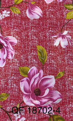 Kırmızı Alt Polyester Yatak Kumaşı 100g/M2 Jakarlı Kapitone 2.3m Genişlik