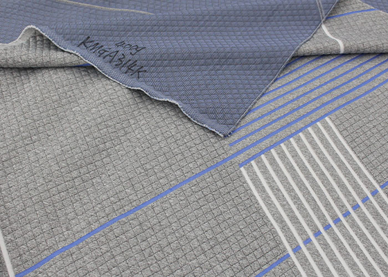 Dustmite Proof Örme Polyester Jakarlı Yatak Kumaş Özel Renk