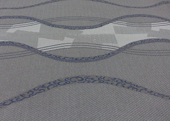260gsm Yatak Kapitone Kumaş Keten Gri Polyester Örme Jakarlı Koruyucu Kumaş