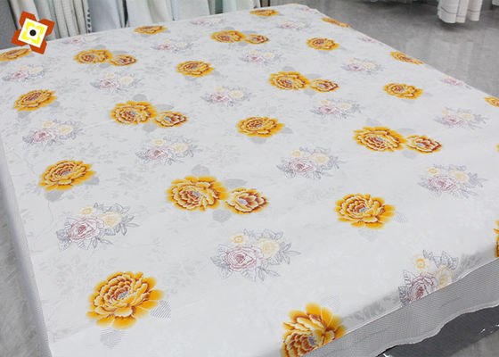230cm Genişlik Yatak Kapitone Kumaş Polyester Çözgü Örme Baskı Bronzlaştırıcı Buzlu
