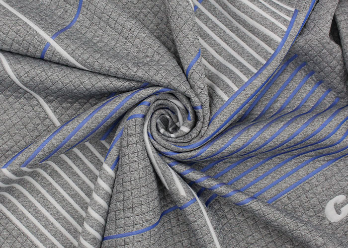 Dustmite Proof Örme Polyester Jakarlı Yatak Kumaş Özel Renk
